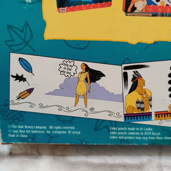 Disney Pocahontas Storymaker 1995 RoseArt Vintage Creative Activity Drawing Set - Picture 4 of 10